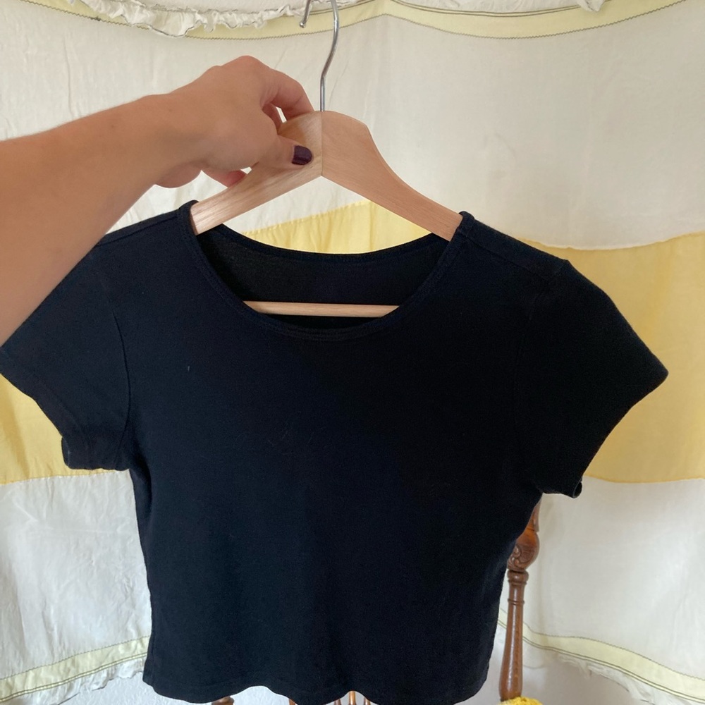 Brandy Melville black crop top